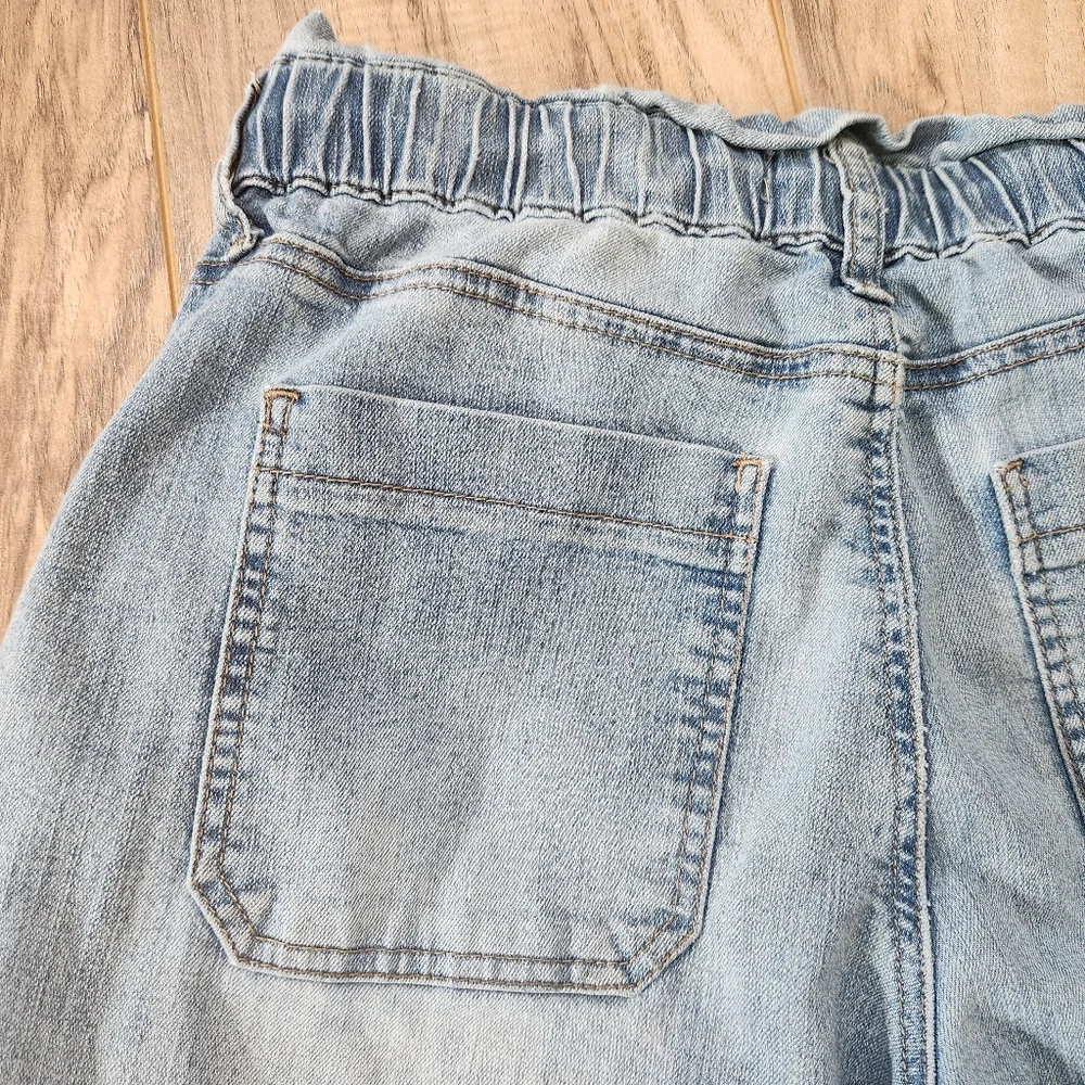 Ashley Mason Wide Leg Cargo Jeans 29 Paper Bag Waist